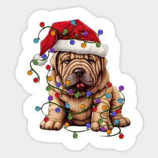 Christmas Puppy Sticker